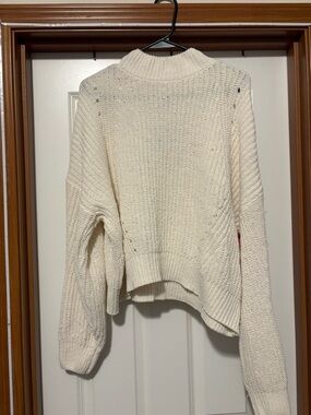 Freshman Cream Chunky Turtleneck Sweater
